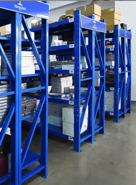 货架200kg/层蓝色外径长200*宽60*高200cm=4层=10主架单位个