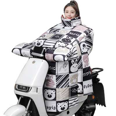 护腰挡风被法兰绒电动车特厚冬季
