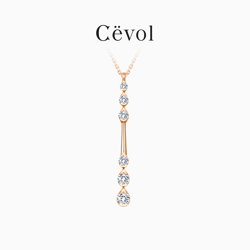 CEVOL珠宝简约百搭项链宝藏系列