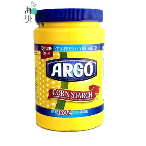 包邮美国进口 ARGO CORN STARCH玉米淀粉100% PURE 454g 异食癖