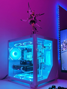 台式 水冷主机4070组装 i5游戏办公电脑 电脑分体式 HY昆仑镜mini台式