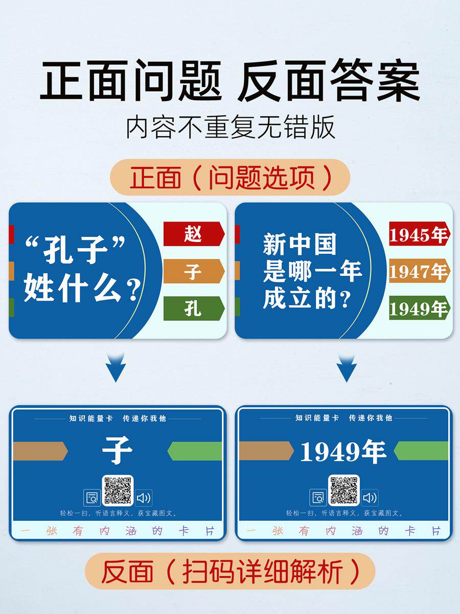 百科知1智识能量卡克中小学生卡常识片趣味成语接龙扑牌儿童益玩使用感如何?