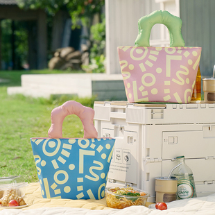 可爱保温饭盒袋饭盒包学生上班族带饭装餐包便当袋加厚铝箔手提包