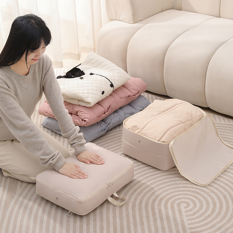 可压缩羽绒服收纳袋大容量换季衣物整理包防尘便携旅行衣物收纳袋