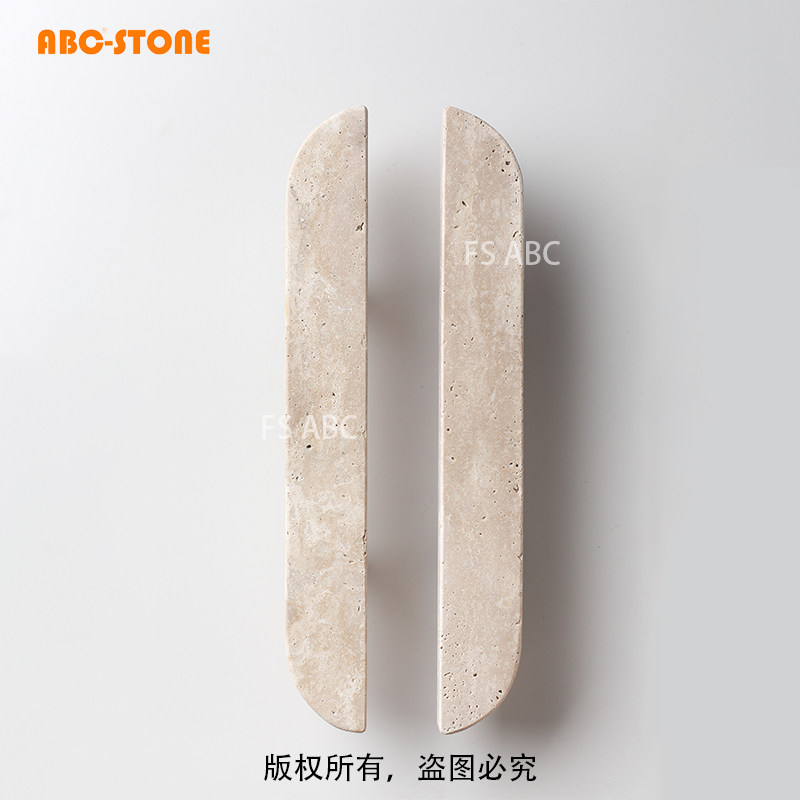 FS.ABC元宝形罗马洞石长条款玻璃门拉手木门房门服装店咖啡店酒店