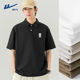 polo衫 保罗衫 男士 高级质感翻领T恤男款 男 夏季 回力国潮中国风短袖