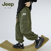 中大童男孩休闲长裤 Jeep吉普儿童装 春秋款 2025新款 裤 子男童工装