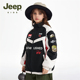 新款 Jeep吉普童装 男童保暖机车服2025年冬季 棉衣外套儿童防风棉服