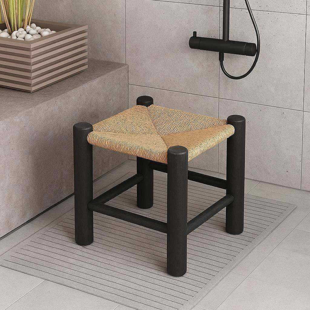 拉车套罩实木藤编凳子客厅沙发凳复古轻奢高级感椅子中古风侘寂入,厨房/烹饪用具,调料置物架,淘宝优惠券,粉丝福利购,淘宝优惠卷