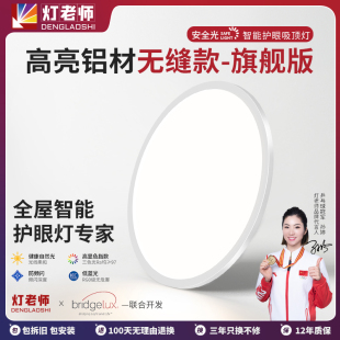 现代简约学生书房客厅卧室护眼吸顶灯中山灯具 灯老师铝材无缝款