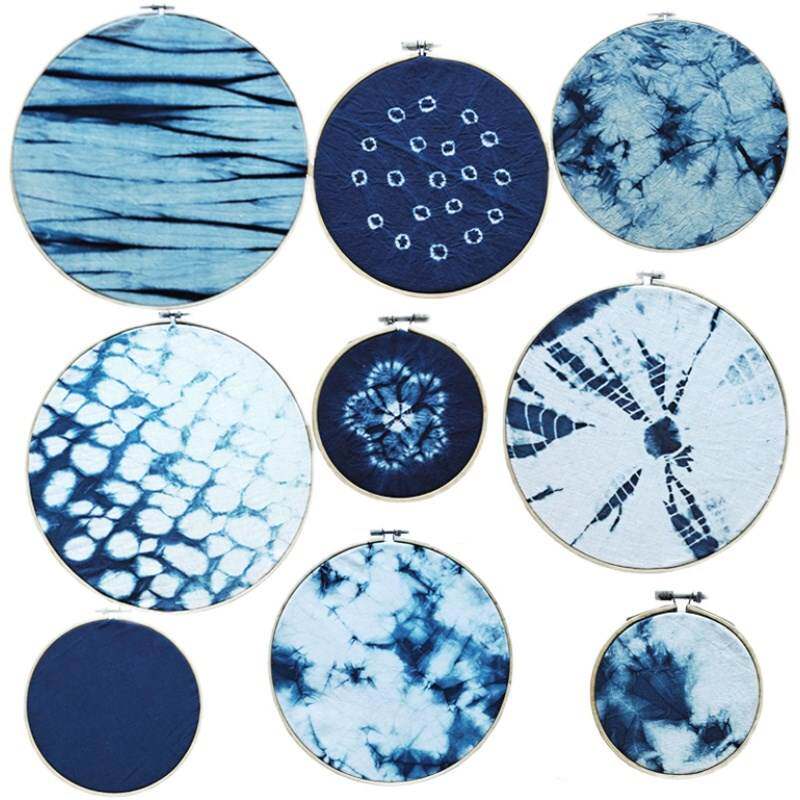 植物染装饰画草木染墙饰手工扎染挂画民宿背景幼儿园布艺绣绷挂件