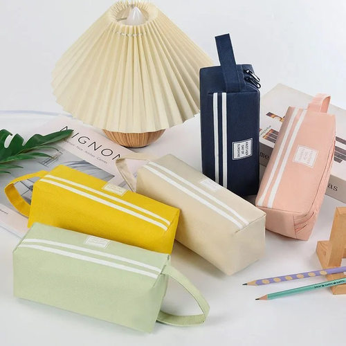 大容量铅笔袋帆布文具盒韩国ins