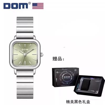 DOM腕表  时尚小绿表简约高级防水石英女表G-1721 Y
