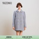 YAOZONKU姚宗谷设计师款 廓形大衣外套 彼得潘领箱型双排扣冬季