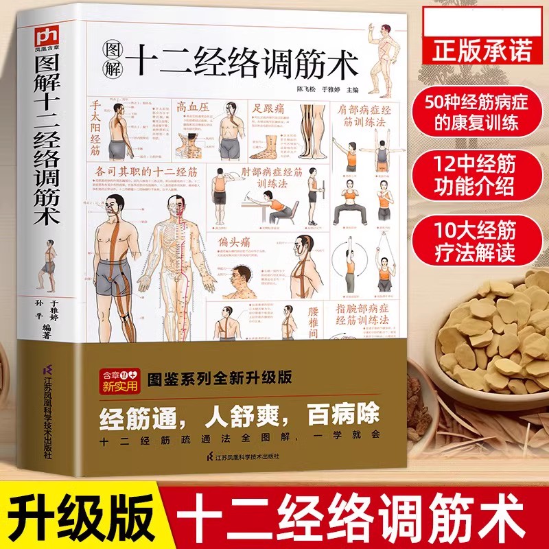 图解十二经络调筋术正版十二经筋疏通法全图解一学就会50种经筋病症的康复训练12种经筋功用介绍10大经筋疗法方法解读中医样书书籍