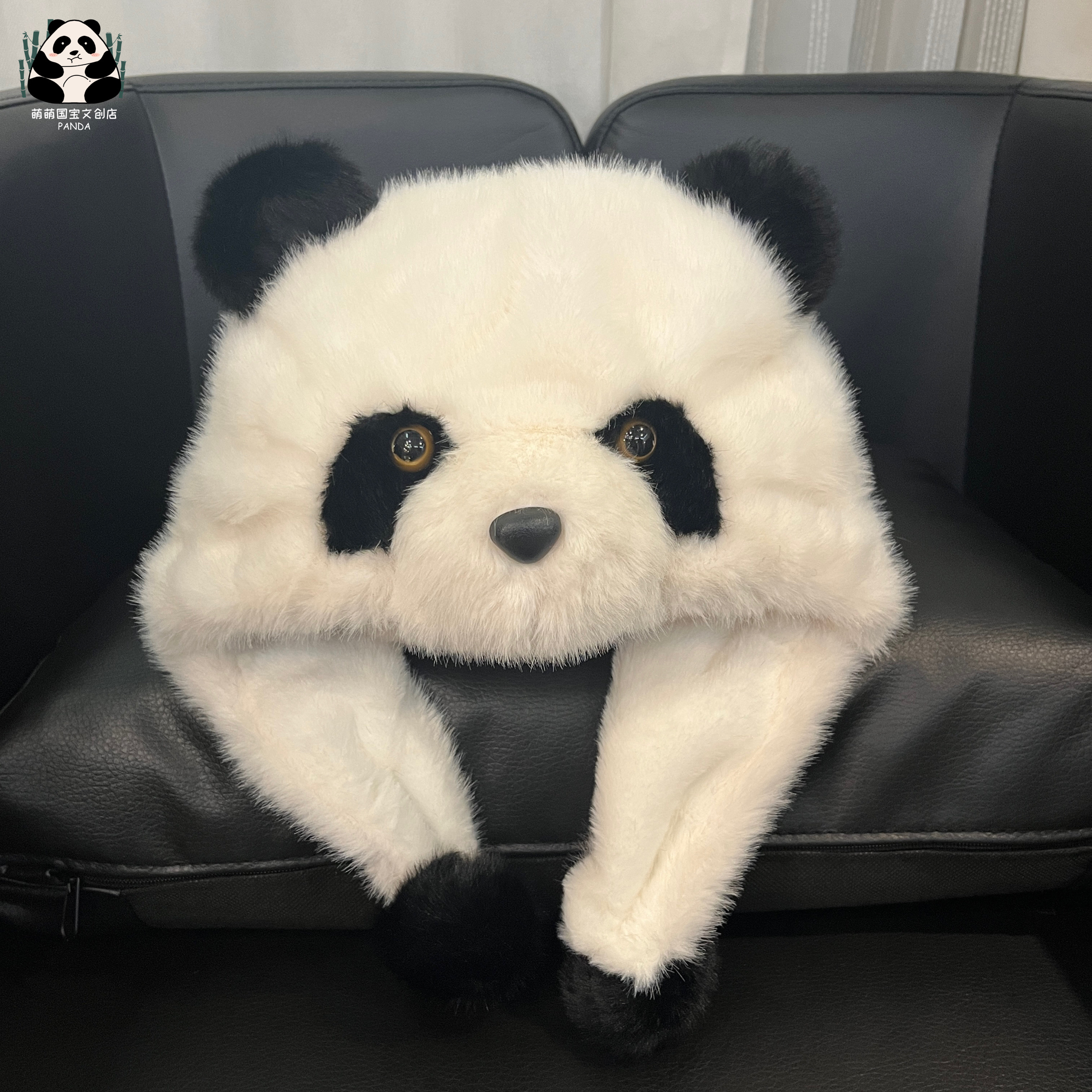 成都旅游纪念品经典熊猫款帽子冬