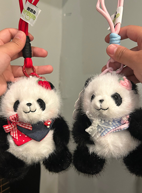 熊猫玩偶包包挂件成都旅游纪念品