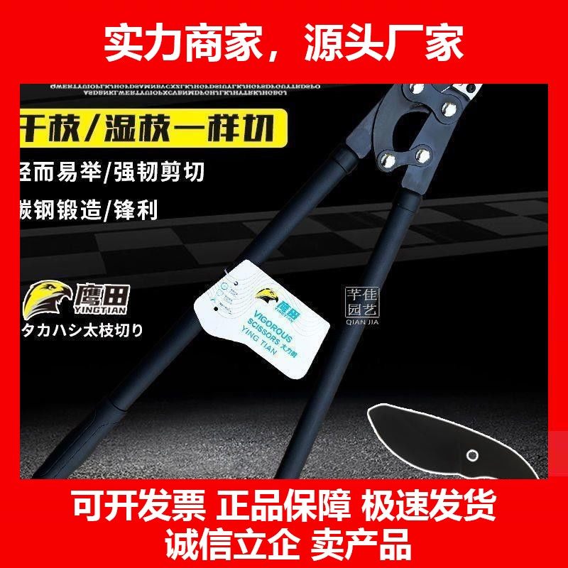 德国十大品牌粗枝剪黑狐狸树枝高枝剪园林果树强力伸缩大剪刀