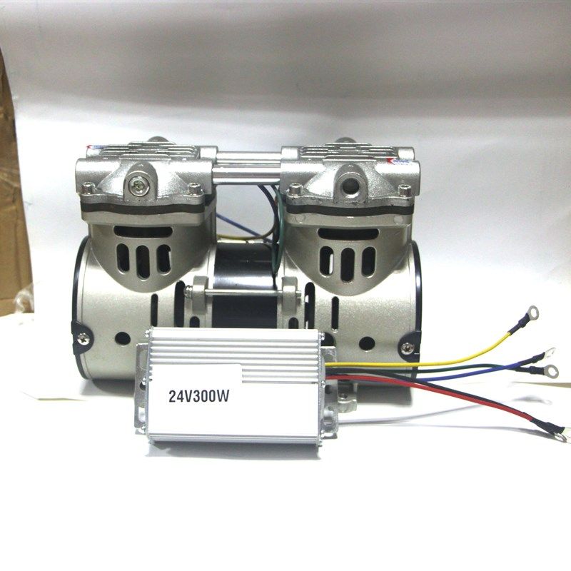 德国品质aid静音无油直流空压机机头自动启停真空打气P泵12V24V48