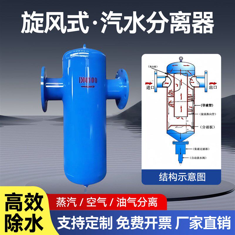 德国品质汽水分离l器真空泵压缩空气汽水分离器自动排泠凝水蒸汽