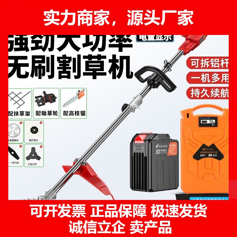 大功率打草多功能充电式电动除草机农用神器背负式锂电池十大品牌