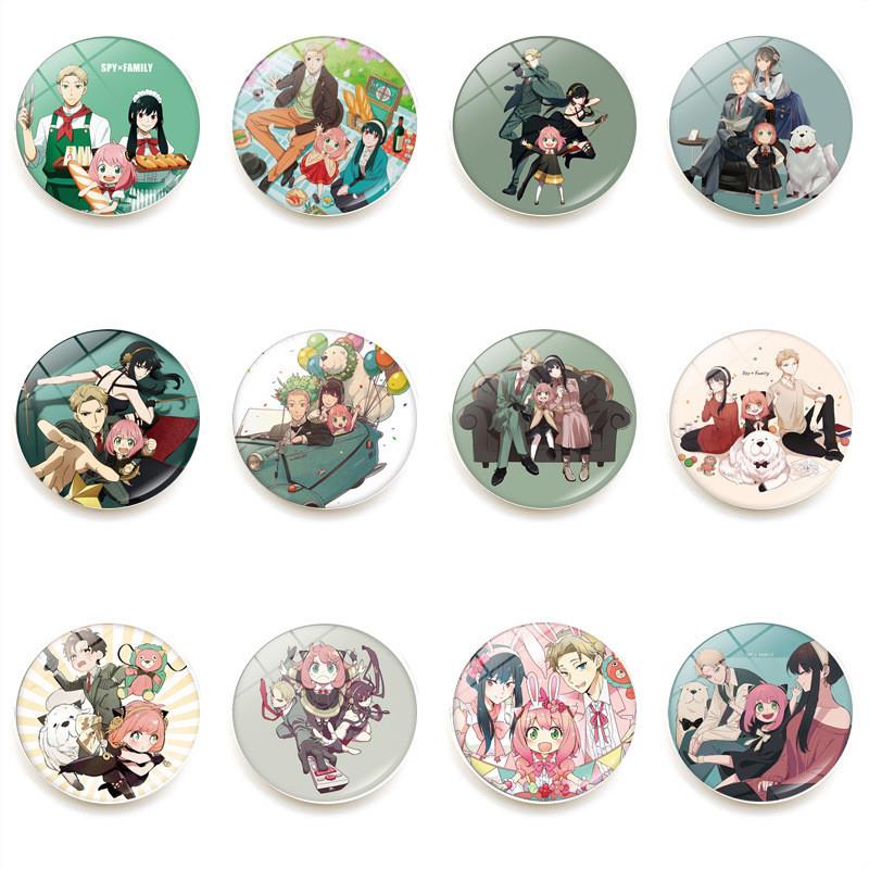 新款间谍过家家冰箱贴SPY FAMILY阿尼亚磁性玻璃家居白板贴纸饰品