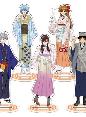 新款无缝夹层精雕內印同人图凌波丽明日香动漫周边立牌摆件