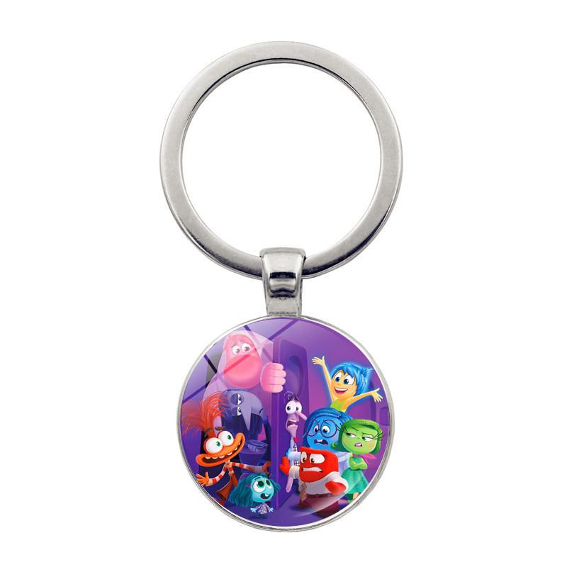 新款跨境爆款卡通头脑特工队钥匙扣热卖配饰Inside Out 2吊坠包包