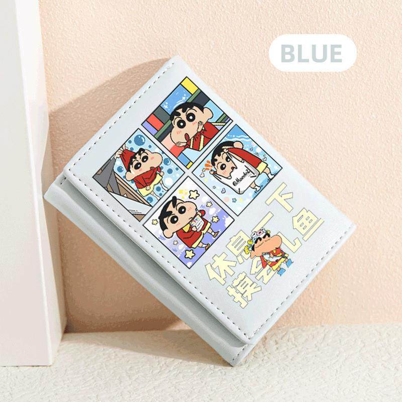 新款蜡笔小新PU钱包三折卡包证件包身份证银行卡包卡通周边创意青,模玩/动漫/周边/娃圈三坑/桌游,动漫背包/钱包/箱包,淘宝优惠券,粉丝福利购,淘宝优惠卷