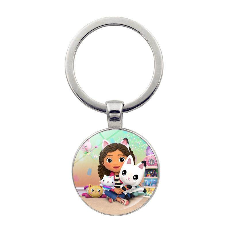 新款跨境爆款盖比的娃娃屋钥匙扣饰品Gabbys Dollhouse吊坠挂件礼