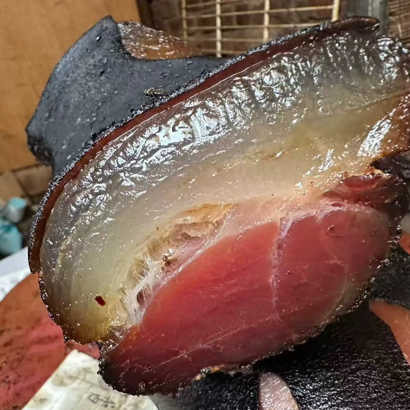 柏芝树烟熏腊肉五花肉昭通特产农家自制云南咸肉腌肉后腿偏瘦腊