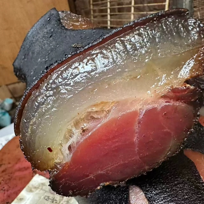 柏芝树烟熏腊肉五花肉昭通特产农家自制云南咸肉腌肉后腿偏瘦腊