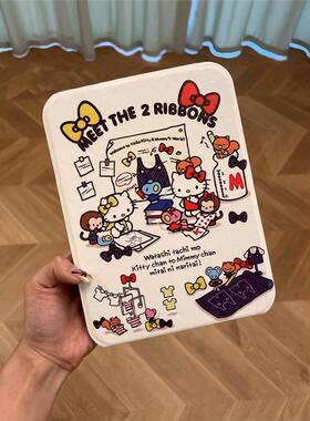 hellokiy化妆镜学生宿舍桌面镜旅行便携折叠翻盖式梳妆台镜子