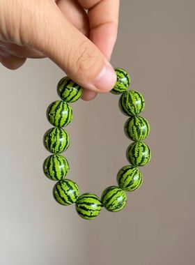 手链小众个性创意仿真西瓜手串