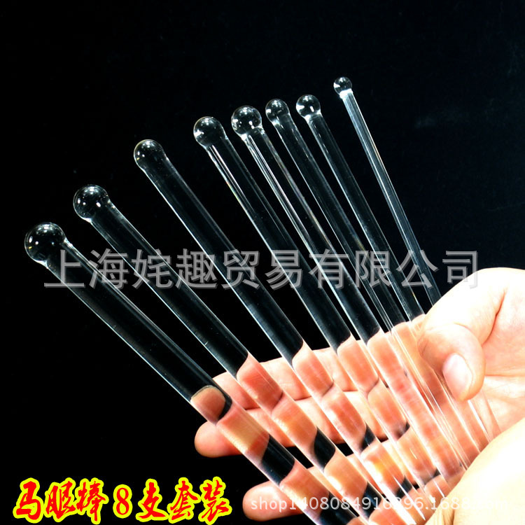 性感魅力马眼棒尿道刺激自慰水晶玻璃成人用品8种规格性玩具小