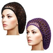 编织发网全棉 网兜网兜手工人造丝 手钩欧美发职业发髻