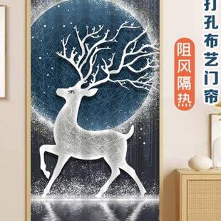门帘隔断帘空调挡风免打孔试衣间卧室卫生间厨房房间全遮挡布帘子
