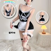 日系女仆cos装 性感制服套装 角色扮演春纯欲新款 保密 修女蕾丝套装