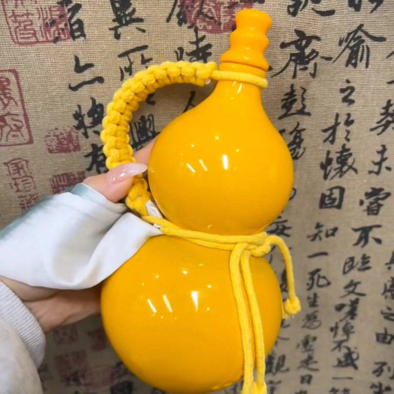 超好看的葫芦水杯复古高颜值水瓶男女生饮料瓶仿瓷水壶玻璃瓶