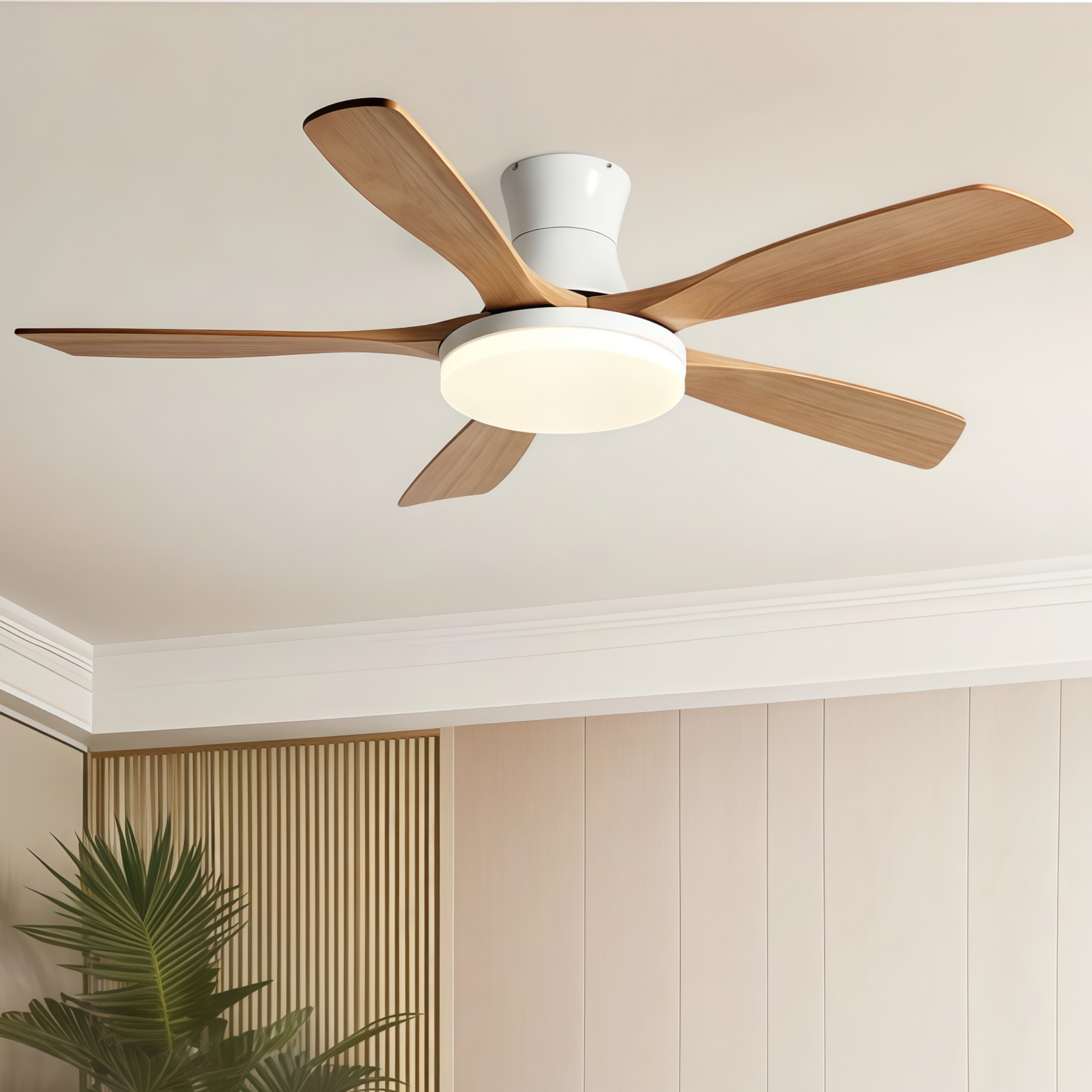 实木高端风扇灯 纯铜电机质保10年