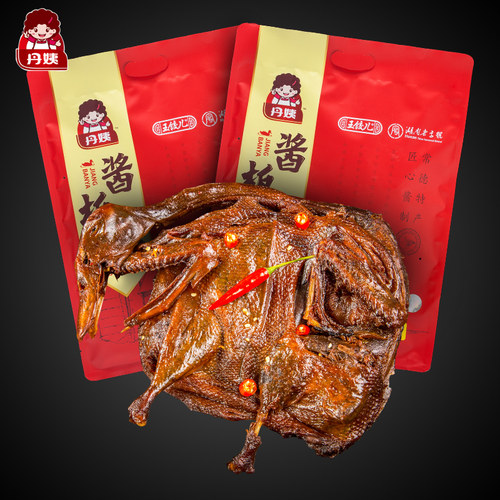 丹姨酱板鸭撕肉成丝常德酱板鸭