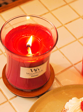 WoodWick香薰蜡烛卧室熏香家用香氛生日伴手礼香氛蜡烛礼盒香薰