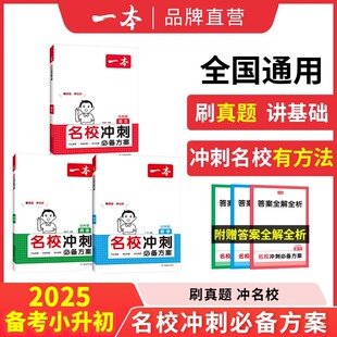2025新版一本名校冲刺必备方案语文数学英语小升初六年级总复习知识大盘点小学毕业升学考试总复习专项训练小学名师总复习考试训练