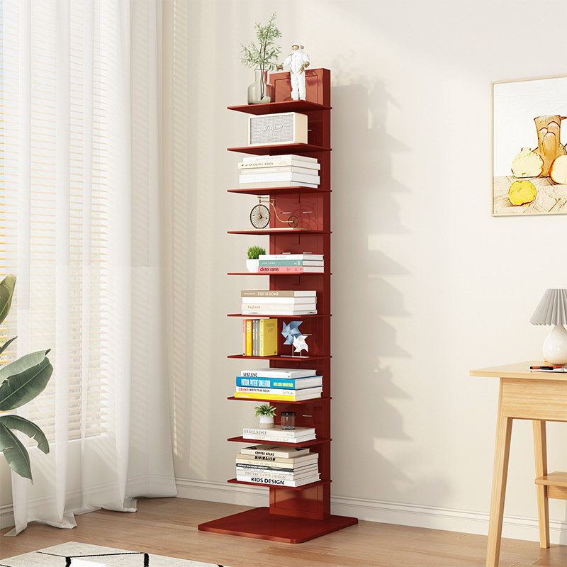 铁艺落地置物架隐形书架立式客厅家用窄柜转角多层展示书本收纳架,住宅家具,书架,淘宝优惠券,粉丝福利购,淘宝优惠卷