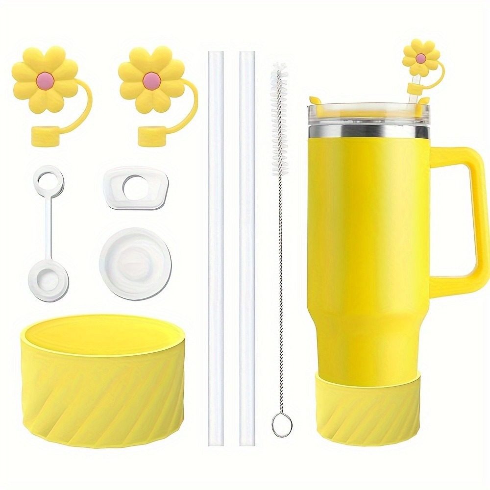 适用斯坦利保温杯杯套硅胶杯托 吸管帽防漏塞30oz 40oz 杯子套装,餐饮具,杯套,淘宝优惠券,粉丝福利购,淘宝优惠卷