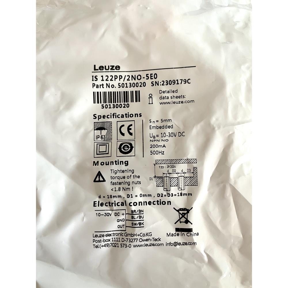 全新德国劳易测LEUZE接近开关IS122PP/2NO-5E0 IS212MM/2N-4N0
