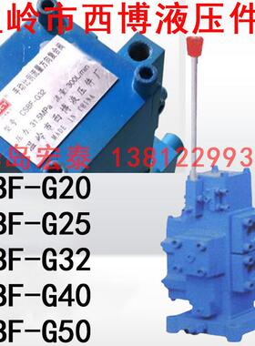 手动比例流量方向复合阀CSBF-G32 G25 G20 G40 G50西博液压件厂
