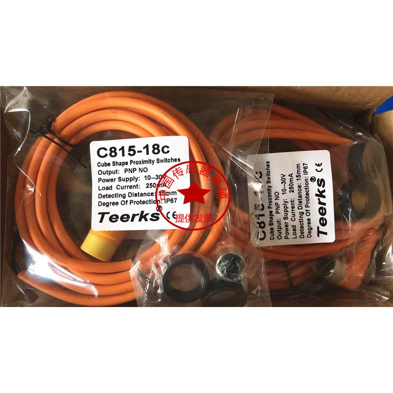 现货热销全新原装正品TeerKs电容式接近开关传感器C815-18C感应器