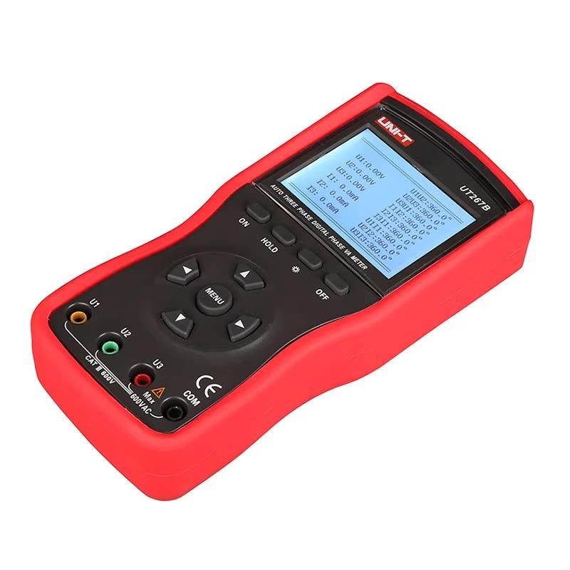 优利德UT265B智能型双钳相位表UT267B/267C三钳数字伏安表相位表