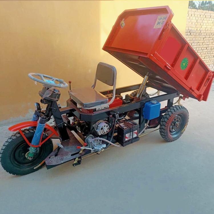10/12马力柴油三轮车 工地用小型翻斗三马车 建筑工程拉沙蹦蹦车